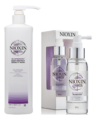 Nioxin Dúo Mascarilla Antiquiebre Y Diaboost Engrosador 