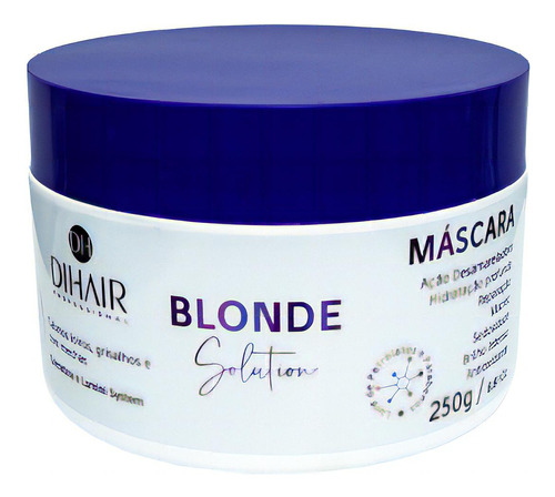 Máscara Matizadora Blonde Solution 250g - Dihair