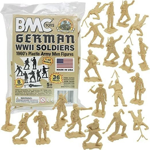 Bmc Classic Mpc - Figuras De Soldado Alemán De Plástico, .
