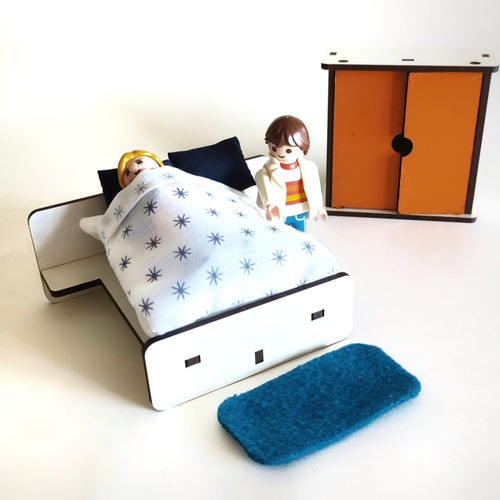 Muebles Casita Muñecas Infantil Cocina Comedor Dormitorio