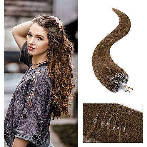 Sego Micro Bolas Pelo Extensiones Pelo Humano Pelo 14 Dy7pr