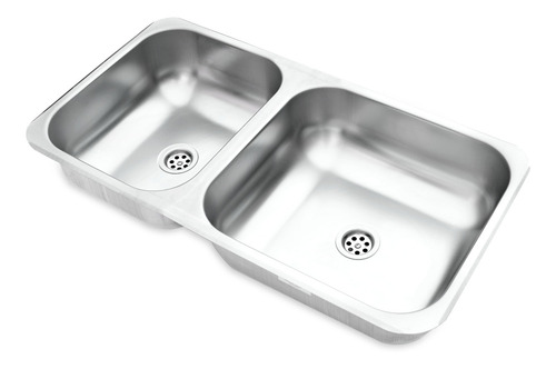 Pileta Bacha Cocina Doble Acero Inox 68 X 34 X 14 Cm Dh67