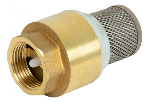 Válvula De Sucção Pé Com Crivo Poço Metal De 2 1/2 Polegada