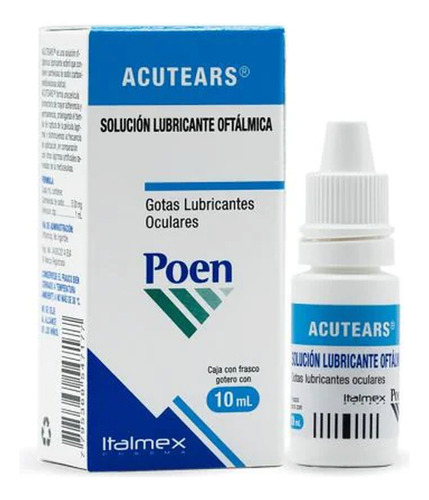 Acutears Solucion Oftalmologica 0.5% 10 Ml, Pack Of 1