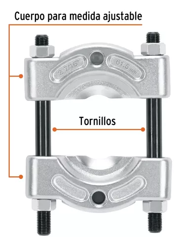 Herramienta de extracción para rodamientos con 2 guillotinas.