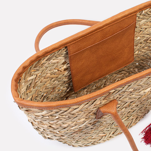 Cartera Shopper Con Borla Isadora