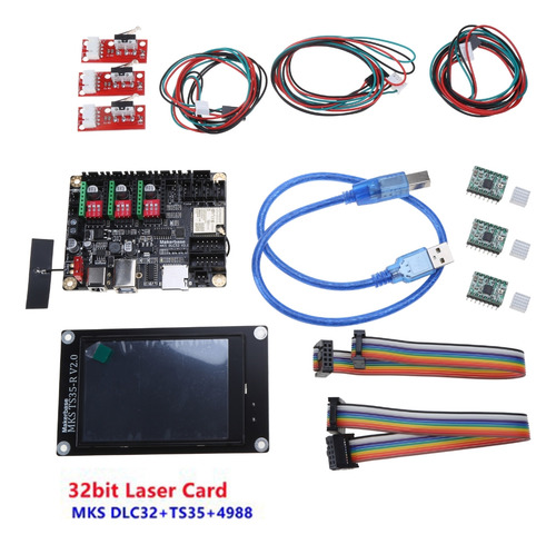 Para Placa Base Cnc Makerbase Mks Dlc32 V2.1 Grbl De 32 Bits
