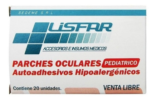 Lisfar Parche Oculares Pediátrico 20 Unidades