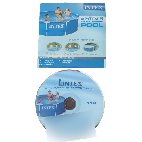 Dvd Piscina Intex Estructural Instrucciones /leer Descripció