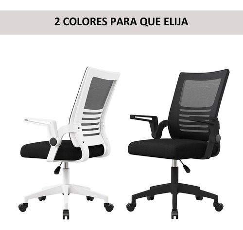 Silla De Oficina Ergonómica Con Reposabrazos Ajustables X2