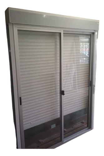 Ventana De Aluminio De 150x200con Cortina De Enrollar 