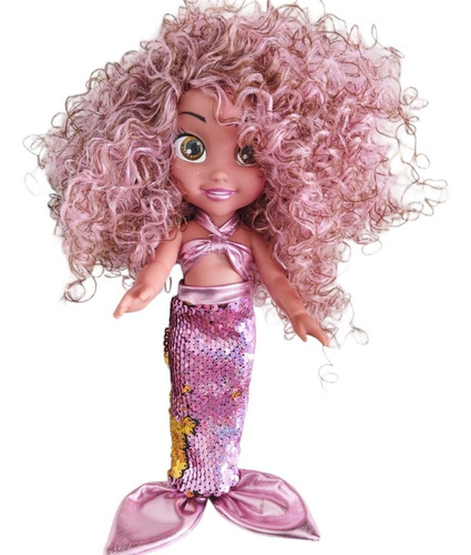 Muñeca Ariel  Nueva Sirenita  Morena  32cm Altura 