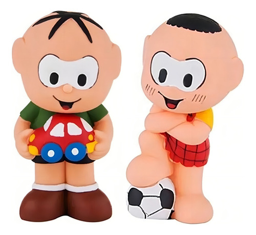 Kit Com 3 Bonecos Mordedor Para Bebê Mônica Magali Cascão Cor Colorido Turma Da Mônica