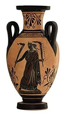 Diosa Persephone Hades Demeter Hydria Florero Pintura Antigu