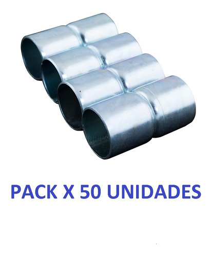 Union De Hierro A Enchufe P/ Caños 7/8  Pack X 50 Unidades