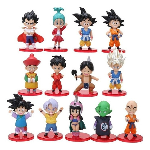 13 Figuras Dragon Ball Z Goku Gohan Juguete Colección Anime