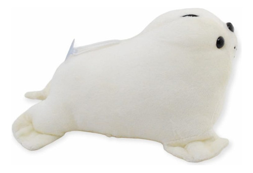Peluche Foca Marina Blanca Suave Animal Bonito 20 Cm Blanco