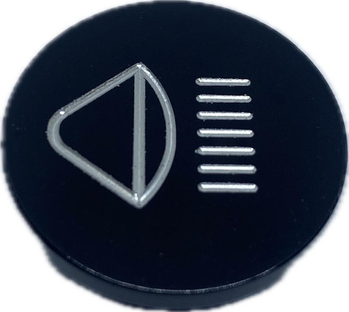 Botão Do Farol Alto Em Alumínio Billet Universal 24mm