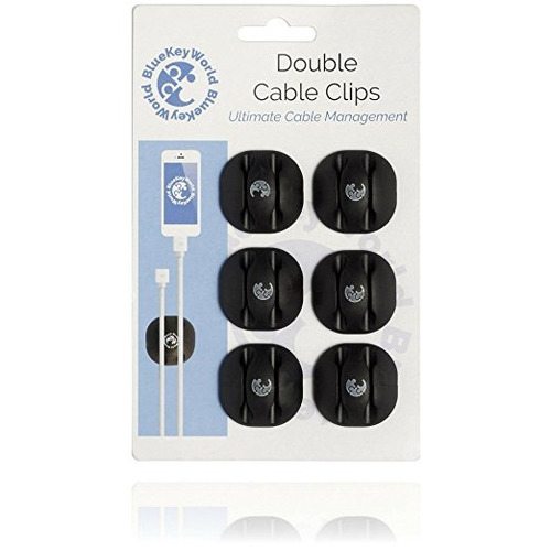 Clips Blue Key Cable Mundial, Organizador Del Cable, Cable D