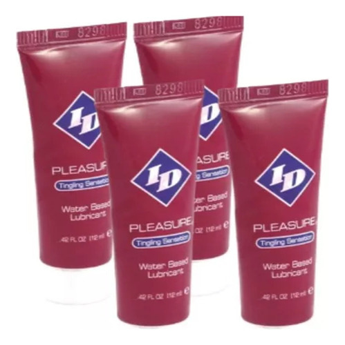 Lubricante Id Pleasure / 12ml Sens Hormigueo Base Agua Sabor Fresa