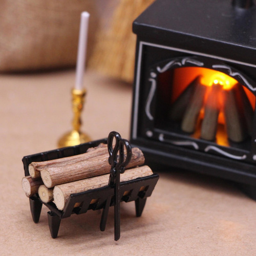 Accesorio Para Estante De Leña Para Chimenea De Casa De