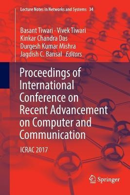 Libro Proceedings Of International Conference On Recent A...