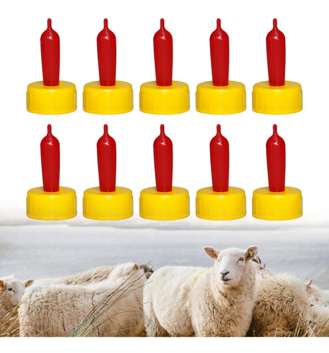 Paquete De 10 Tetinas De Leche De Cabra De Cordero, Tetinas