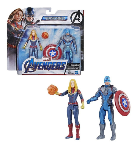 Paquete Capitana Marvel & Capitán América Avengers End Game