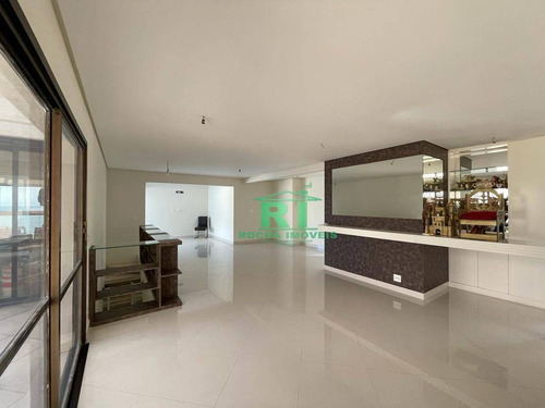 Imagem 12 de 30 de Cobertura Duplex, Frente Mar, Vista Para O Mar, Alto Padrão, 4 Dormitórios Sendo 2 Suítes, 3 Vagas De Garagem, Pitangueiras, Guarujá/sp - Co0040