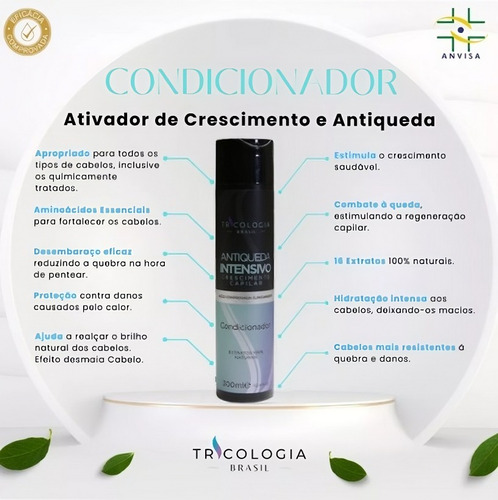 Produtos Para Tratar Queda E Calvície Shampoo Condicionador