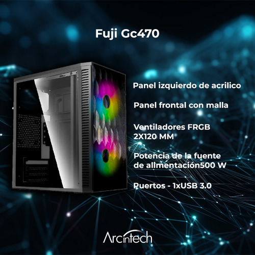 Arcintech Pc Gamer Intel Core I5 12400 12va 8gb 240gb Wifi