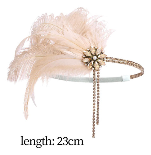 Tocado De Los Años 20, Diadema De Plumas Para Boda, Novia,