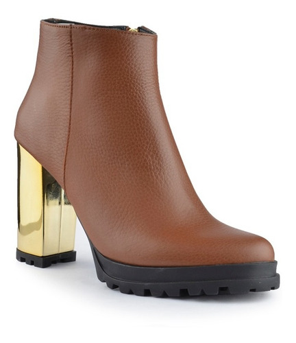 Botinetas Botines Botitas De Mujer De Cuero Dagba - Ferraro