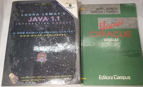 Kit 2 Livros Usando Oracle Versão 6.0 E Java 1.1 Interactive (Usado)
