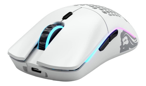 Mouse gamer de juego inalámbrico recargable Glorious Model O Wireless matte white
