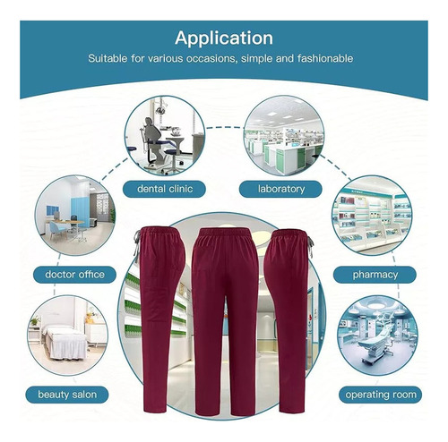 Evelive Pijama Quirúrgica Scrub Jogger Uniforme Antifluid