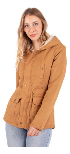 Campera Mujer Talles Grandes Especiales Parka Con Piel  