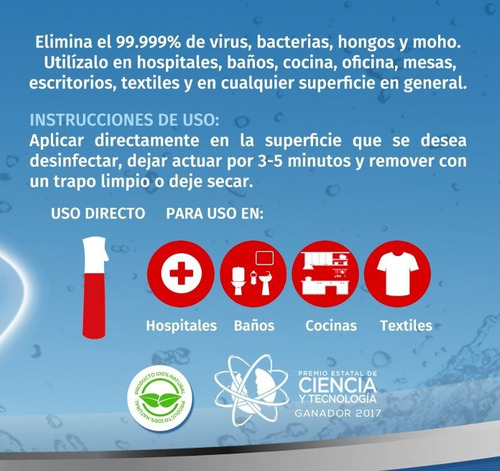 Evox Desinfección Total Listo Para Usar - Flairosol
