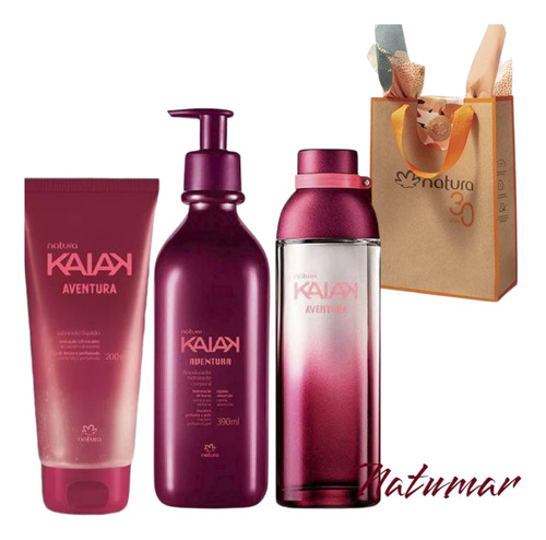 Kit Kaiak Aventura Femenino+ Hidratante Corporal + Jabon Liq