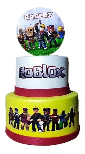 Bolo Fake ROBLOX menina  Elo7 Produtos Especiais