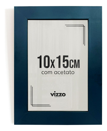 Moldura Decorativa Fotos A6 10x15 Com Acetato 4 Cores Parede