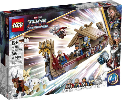 Lego Marvel Avengers Thor Barco Caprino 76208 - 564 Pz