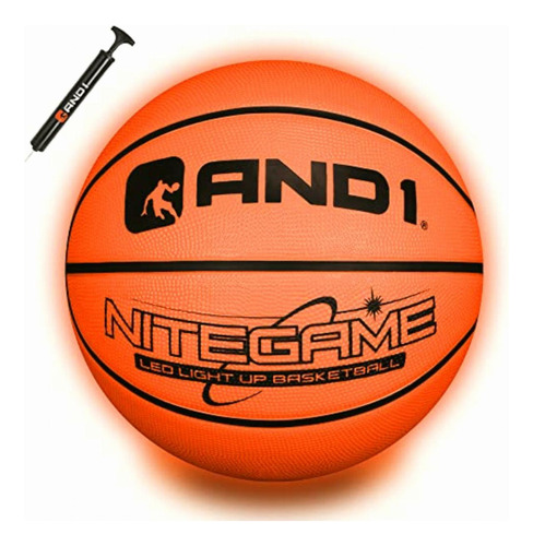 And1 Led Light Up Basketball (deflated W/pump Included)