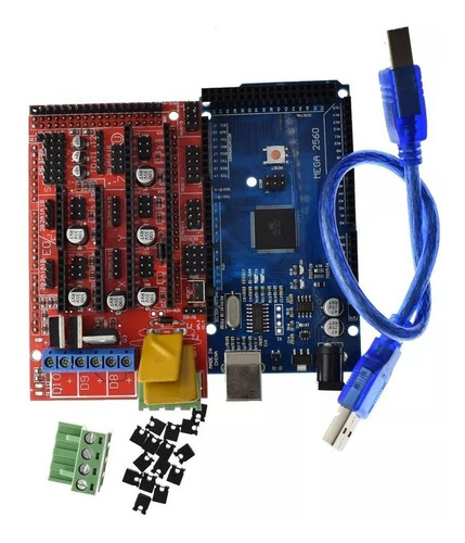 Kit Impresora 3d, Arduino Mega + Pantallla Lcd + Drivers
