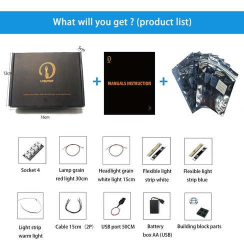 Kit De Iluminación Lybmtwf Led Para Lego 75327, Compatible C