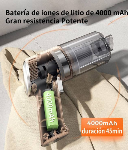 Aspiradora De Mano Inalambrica Para Auto Y Hogar Portátil