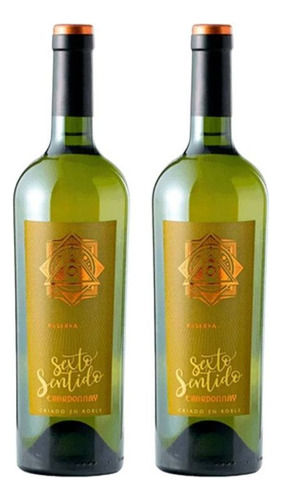 Pack X2u Vino Blanco Chardonnay 750ml Sexto Sentido