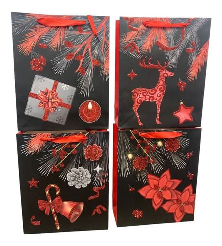 X12 Bolsas De Navidad Decorativas Bolsa Sorpresa Cumpleaños 