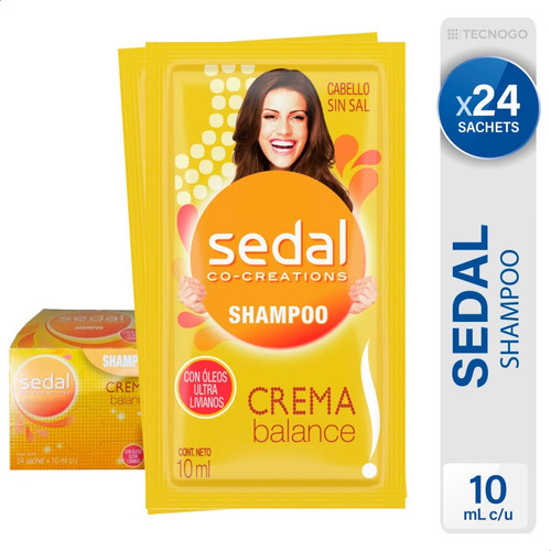 Shampoo Sedal Crema Balance Caja 24 Sachet - Mejor Precio