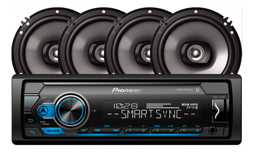 Radio Auto Pioneer Con Parlantes Bluetooth Diginet